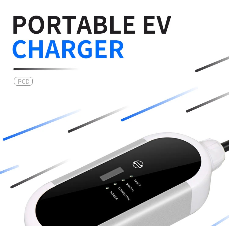 3.5kw 16A Compact and Portable EV Car Charger with 4.5m Cable &amp; Schuko Plug for Electric Vehicle Charging Wallbox