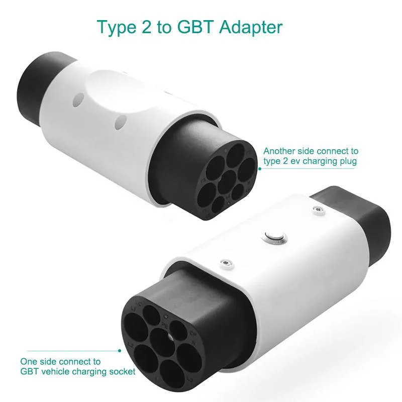 Single Phase 32A EV Adapter 7kw Type2 to Gbt EV Charger Adapter 220V for AC EV Charging Station