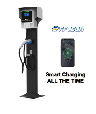 EV Charging Pedestal 7kw Home Car Charger Easy Install Single Connector
