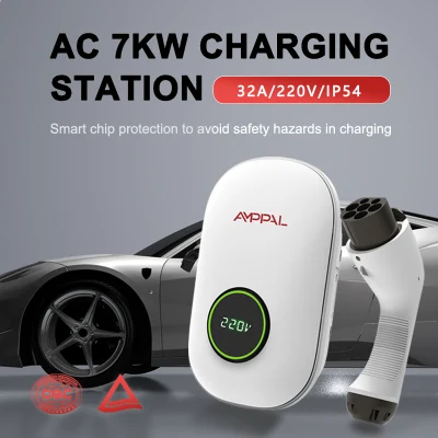 Kayal 220V AC Evse 32A 7kw Wallbox Electric Car Charger for Home Use